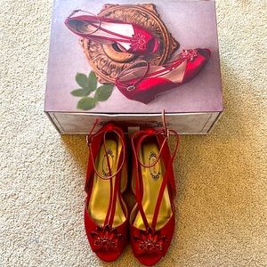 Girls Joyfolie Red dress shoe